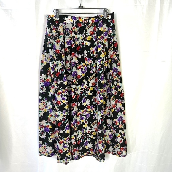 JAERGER SET BLOUSE SKIRT 2 PIECES SET BUTTON DOWN BLOUSE FLORAL SKIRT PLUS 16 - Picture 6 of 16